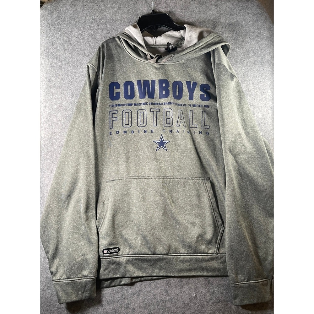 New Era Dallas Cowboys NFL Combine Training Hoodie Gray Mens XXL Star Logo